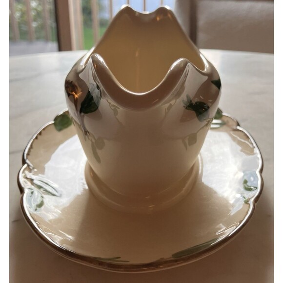 Vintage Franciscan Desert Rose Gravy Boat with Attached Liner Plate EUC - Picture 5 of 8